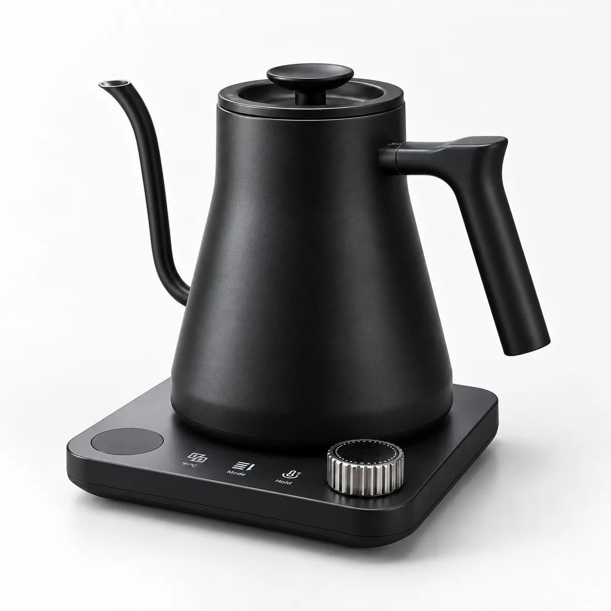 FT2501 black temperature control gooseneck kettle alternate view