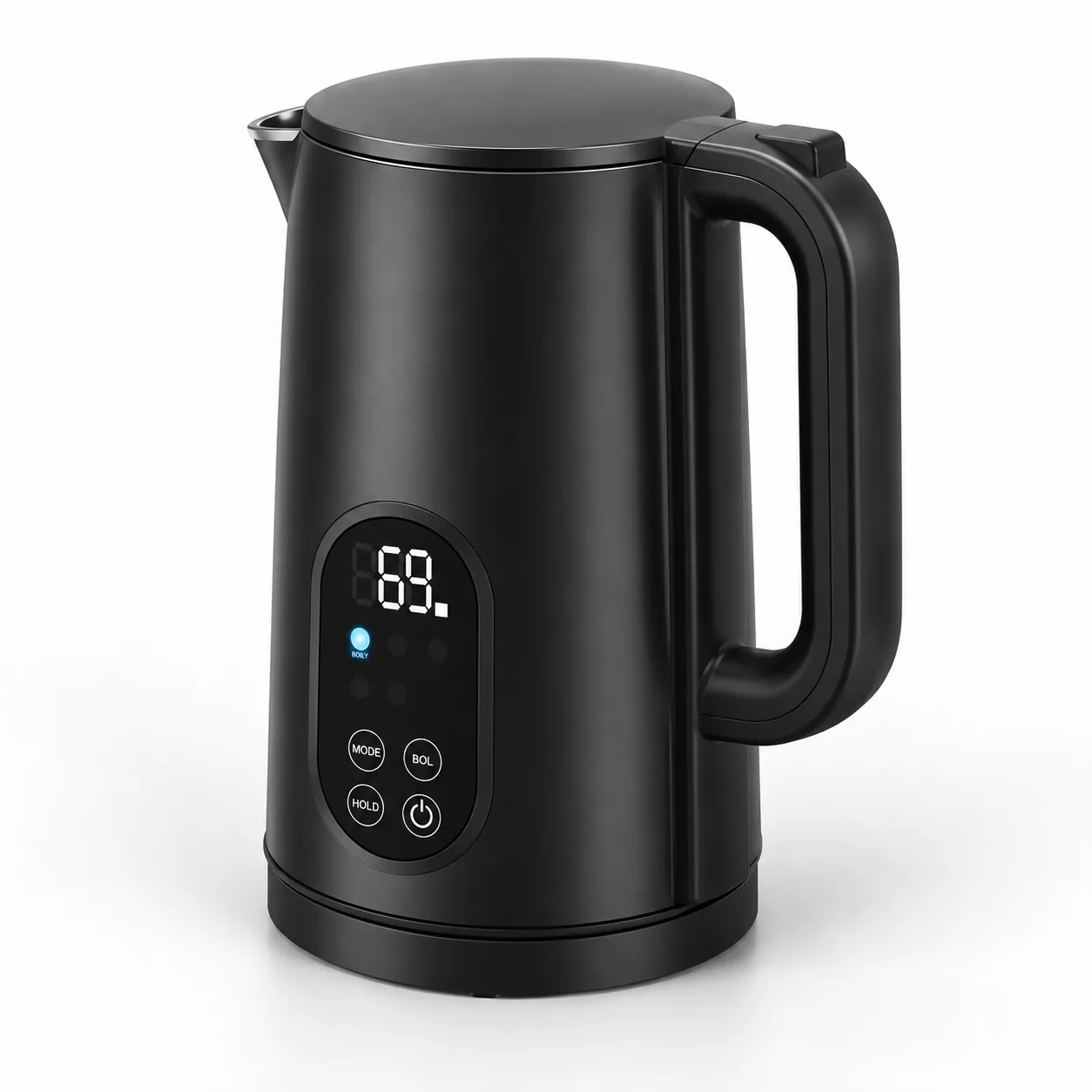 J16B 1.8L temperature-control electric kettle in black